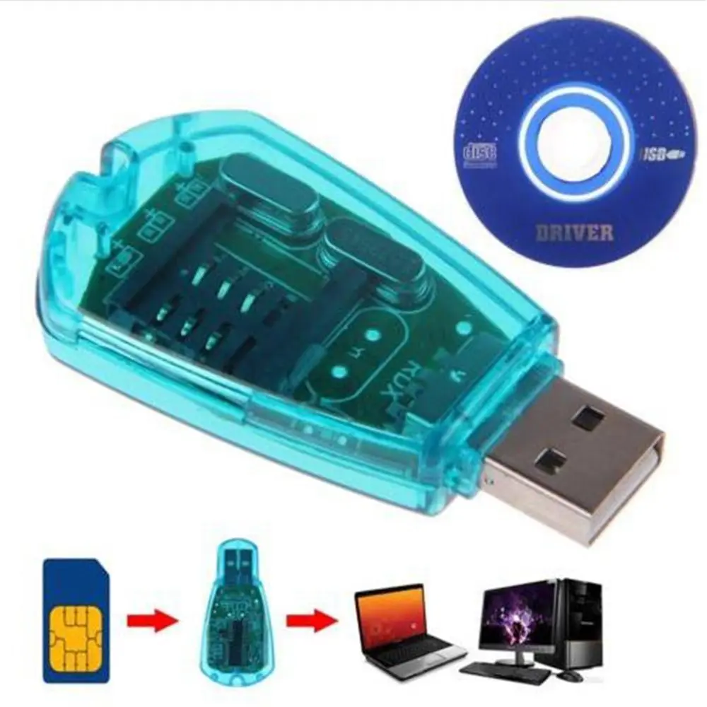Hot Blue GSM/CDMA+CD Driver Portable Cloner Writer SMS Edit SIM Card Reader Copy Cellphone