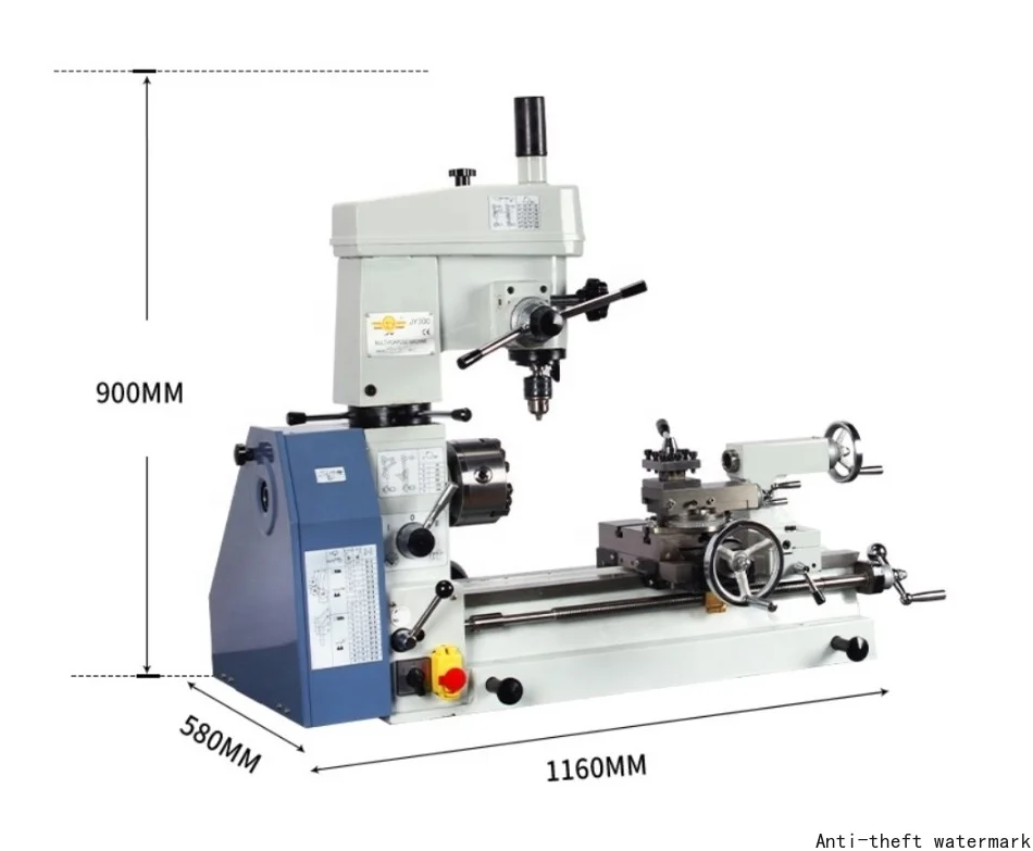 

Горячий ручной комбинированный токарный станок JY300 2026, используемый для токарной обработки металла, резки, фрезерования и сверления.