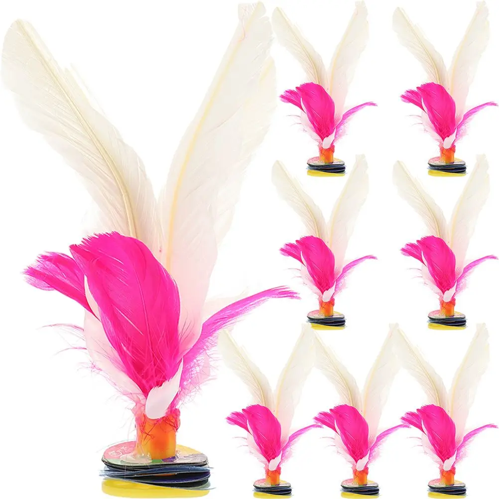 8 Pcs Kick Shuttlecock Toy Tendon Lightweight Kids Students Foot Game Chinese Traditional Shuttlecock Exercise