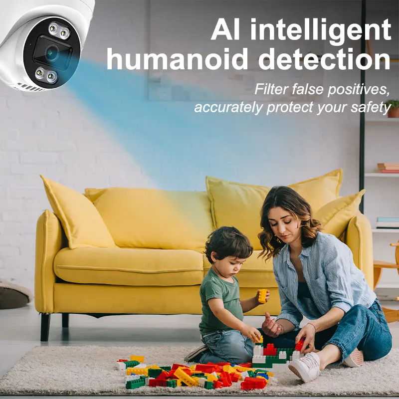 3MP داخلي كاميرا واي فاي لاسلكية 1080P HD مراقبة الأمن للرؤية الليلية كاميرا تلفزيونات الدوائر المغلقة كاميرا مراقبة في الهواء الطلق للمنزل #6