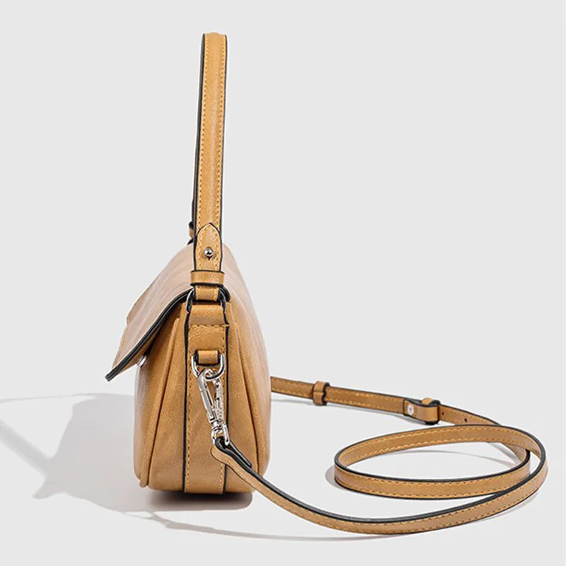 حقيبة يد نسائية صيفية جديدة مصنوعة من مادة البولي يوريثان حقيبة يد فاخرة بسيطة على طراز الشارع حقيبة مربعة صغيرة حقيبة الإبط مطابقة يوميًا #3