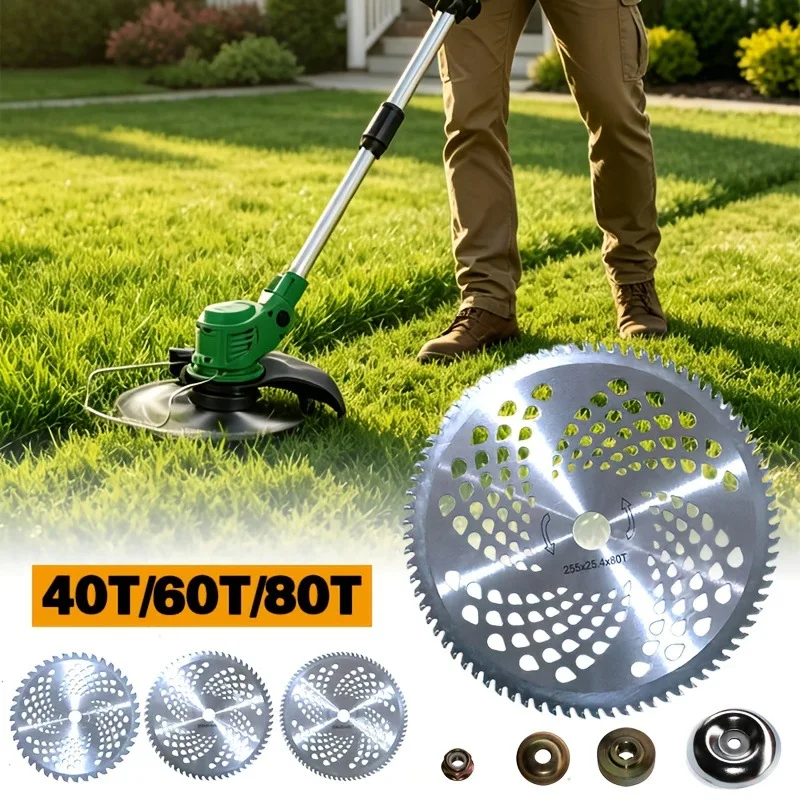 Heavy Duty Mowing Blade - Alloy Steel Circular Saw Blade for Brush Cutters and Lawnmowers with a Thickness of 1.3 Mm