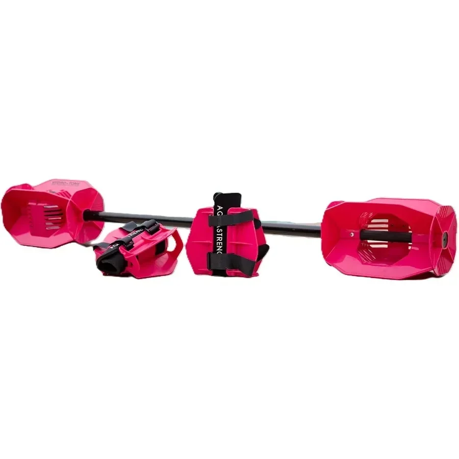Hydro-Tone Maximum Resistance Aquatic Barbell Lower Body Fins Water Weights for Pool Exercise Easy on Joints Builds Strength Qu
