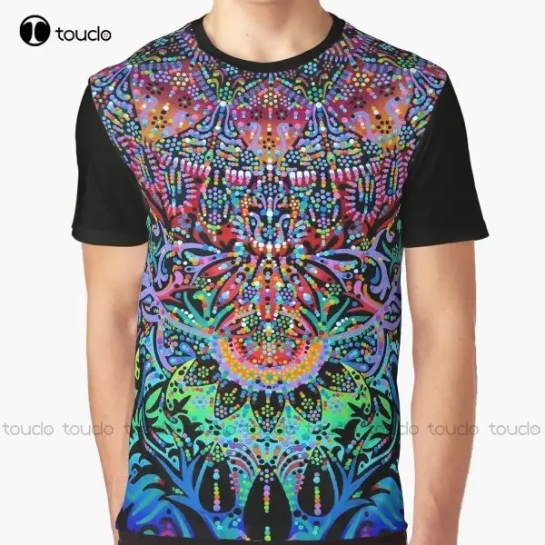 Mandala Energy Graphic T-Shirt Custom Aldult Teen Unisex Digital Printing Tee Shirts Custom Gift Xxs-5Xl Streetwear