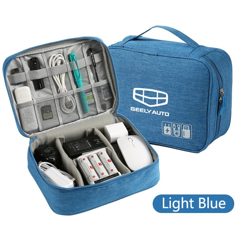 Car Organizer Portable Medicine Bag Interior Accessories For Geely Coolray X6 Emgrand Global Hawk GX7 Upscale high level Leather