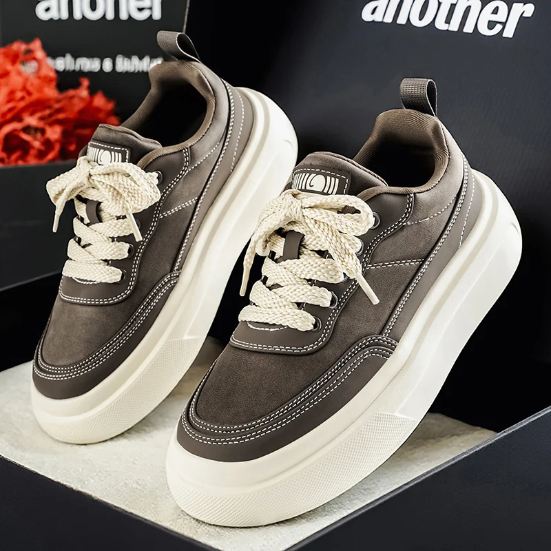 

Новые весенние кроссовки 2026 года на толстой подошве для увеличения роста, модные многофункциональные уличные спортивные туфли для отдыха и прогулок