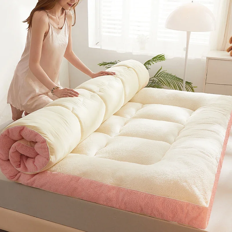 Tatami suelo cómodo colchón tapicería dormitorio de estudiantes espesar individual doble fibra de soja colchón colchones de cama para el hogar
