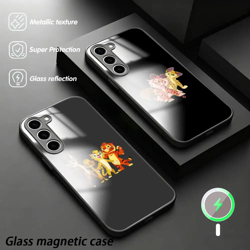 Leo and Tig cute design Phone Case For Samsung S26 S25 S24 S23 S22 S21 Plus Ultra Fold A Glass Magnetic Case