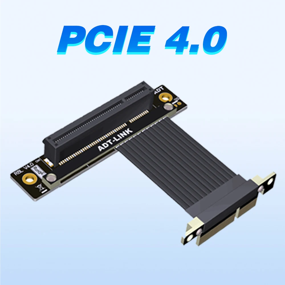 

Кабель-удлинитель PCI-E 4,0x4 на X8, 90 градусов