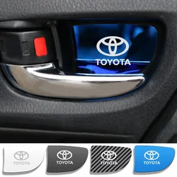 4Pcs Car styling Inner Door Handle Bowl Cover Trim stickers Fit For Toyota corolla 2014-2020 Car Styling Accessories