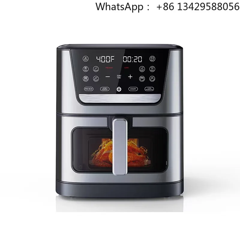 New Design 8-10L Digital LED Display Kitchen Oven Multi-Functional Oil-Free Air Fryer for Quick Cooking Pizza Fryer Oven