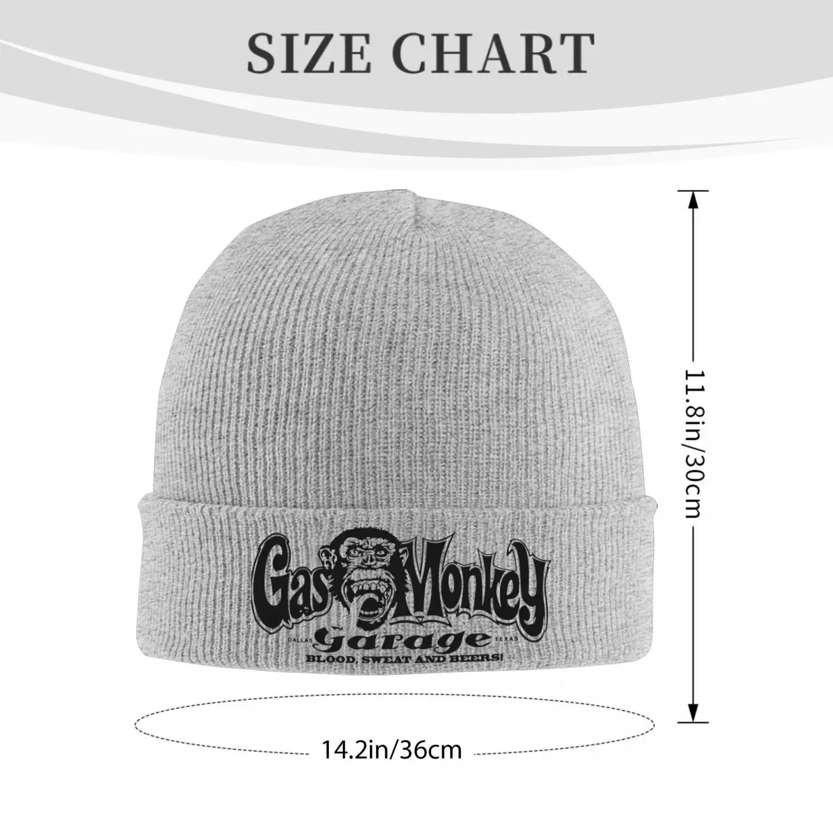 Hot Rods Motorcycles Racing Knitted Hat Beanies Autumn Winter Hat Warm Street Gas Monkeys Garage Cap Men Women Gifts