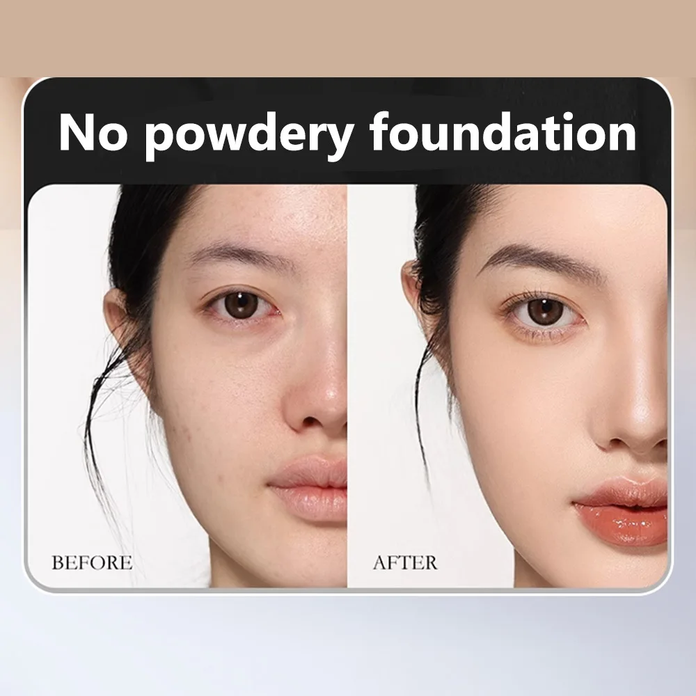 GECOMO 2 PCS Powder Puff Set with Storage Box Soft Skin-friendly Dry And Wet Dual-use Sponge For Liquid Foundation Makeup