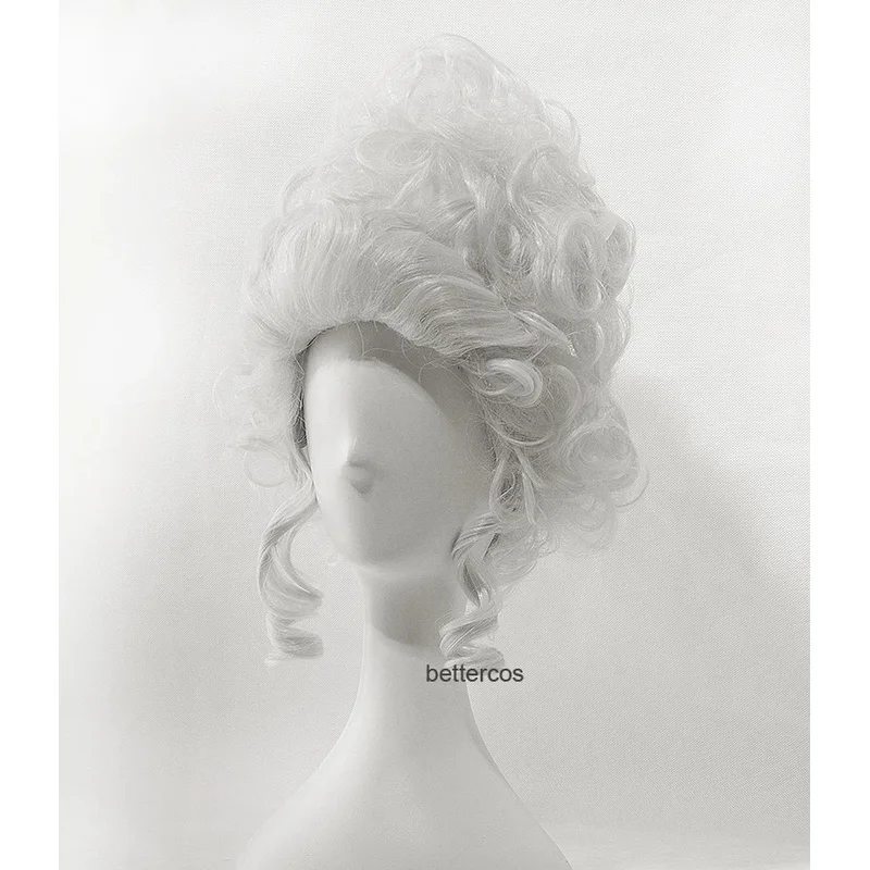 Marie Antoinette Princess Medium Curly Hair Cosplay Wigs Wig Cap (Without Headwears)