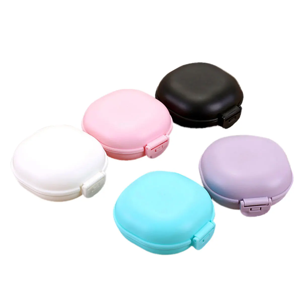 

5Pcs Waterproof Soap Holder Small Soap Box Case Container with Lid for Bathroom Kitchen Travel Creative Design