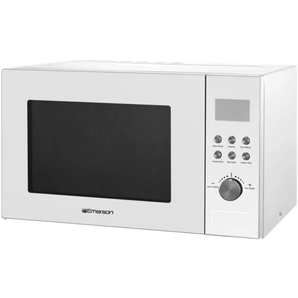 

Microwave Oven with Timer & LED Display 1000W,6 Pre-Programmed Settings, Removable Glass Turntable with Child Safe Lock