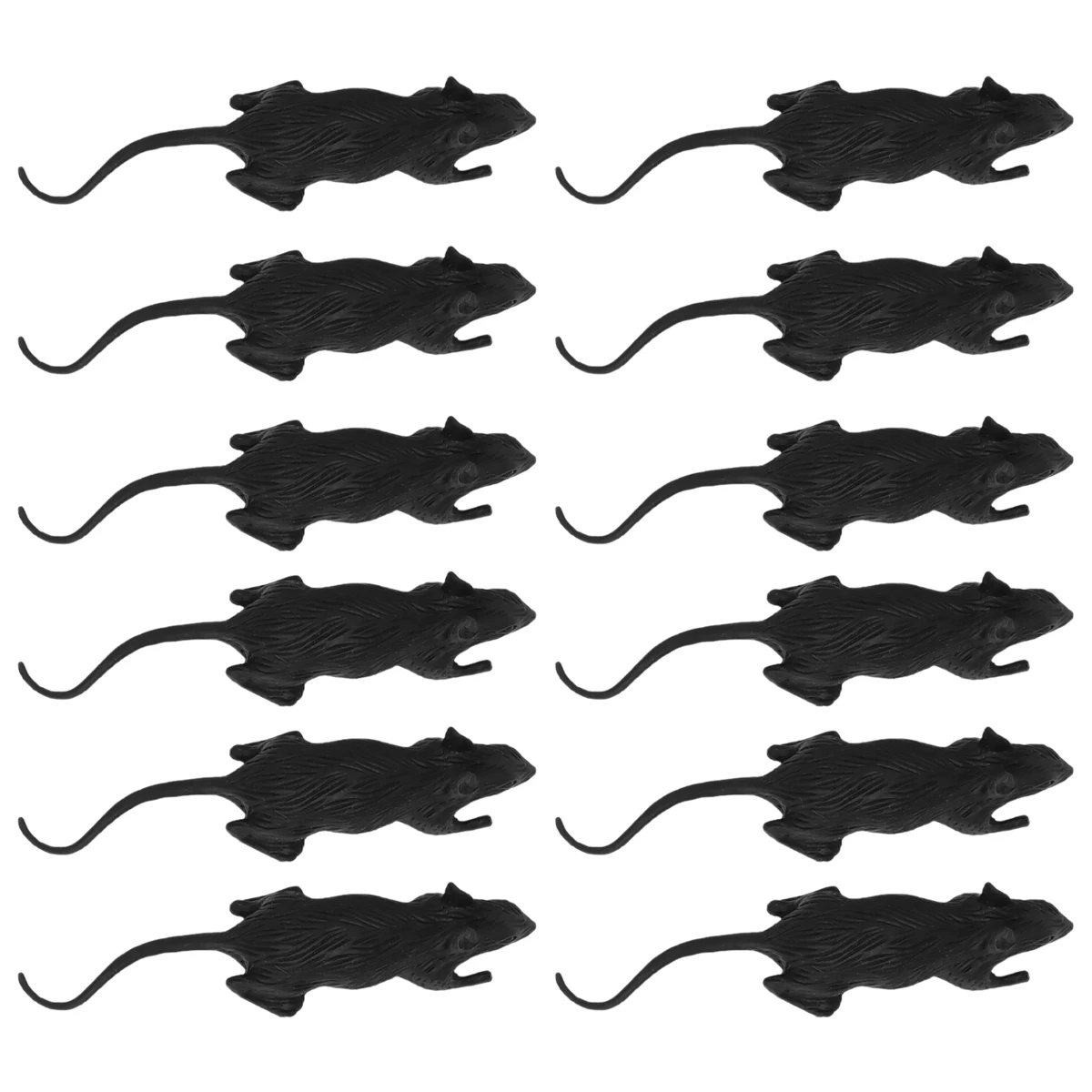 

24 Pcs Prank The Rat Toys Halloween Decorations Rats Simulation Prop Rubber for Fake