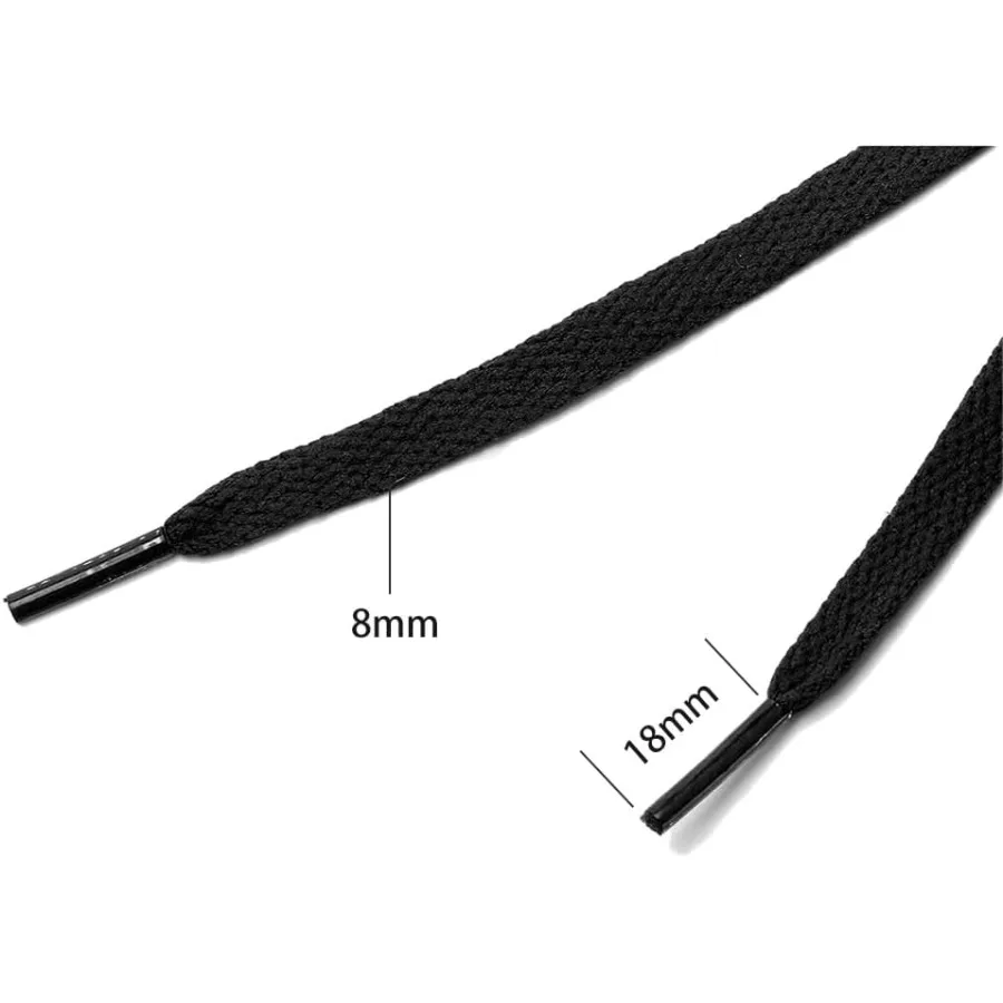 أربطة أحذية مسطحة 3 قطع للأحذية الرياضية الملونة للأحذية الرياضية الدائرية وأوتار الأحذية للبالغين