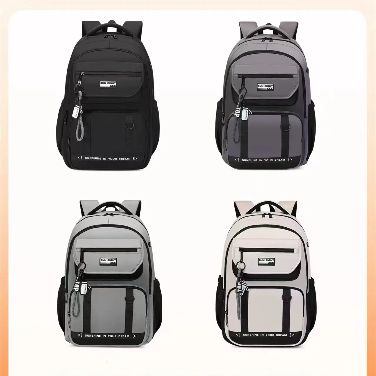 Sun Eight School Bag Travel Backpack Boy Girl Middle High Student Shoulder Orthopedic Backpack Mochila Escolar Water Proof