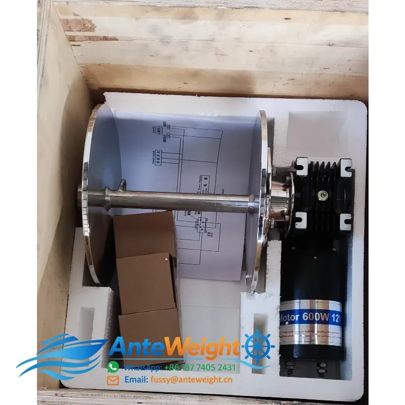 12V 600W/1000W 316 Stainless Steel Electric Winch Solenoid Overload Protection Accessory for Boats Marine Supplies