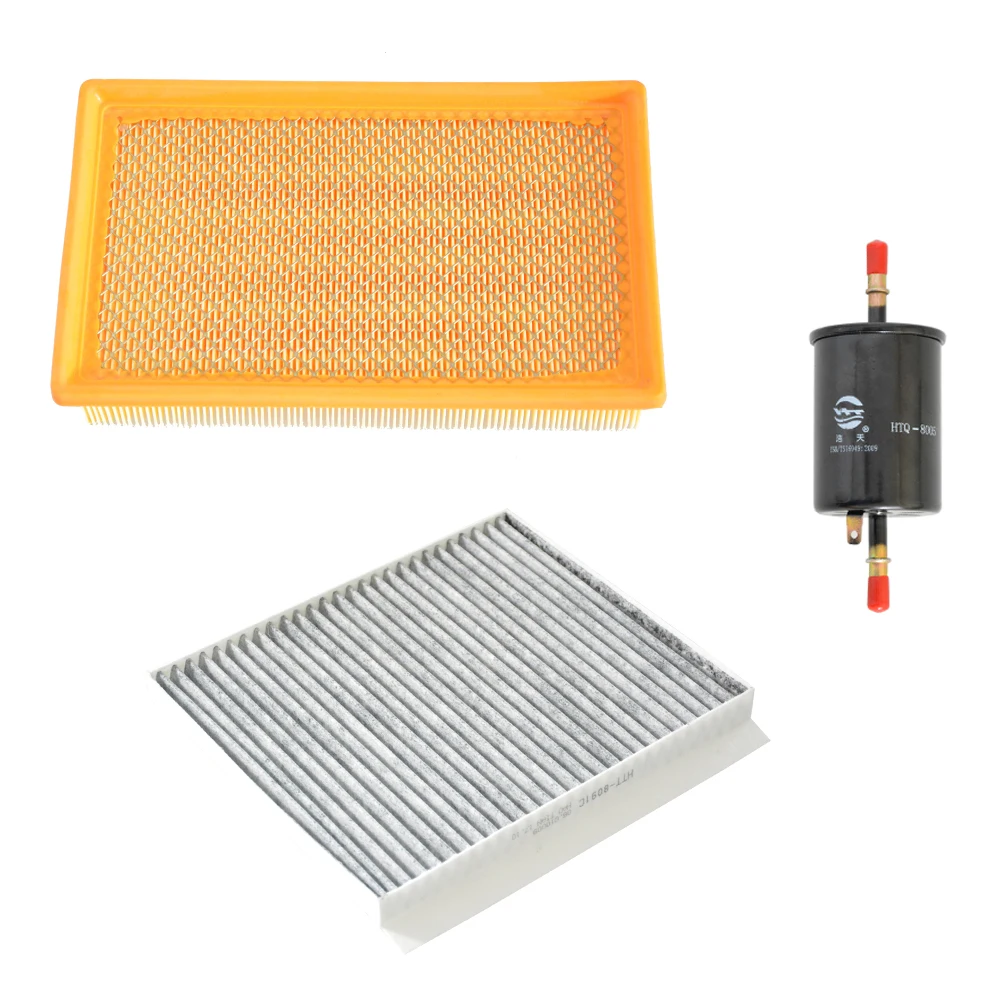 

3Pcs Fuel Cabin Air Filter Kit For CHANGAN EADO Saloon C201 1.5L 1.5T 1.6L 2011-2018 XT 1.6 2016- 1109013U01 06.Q10009 96335719