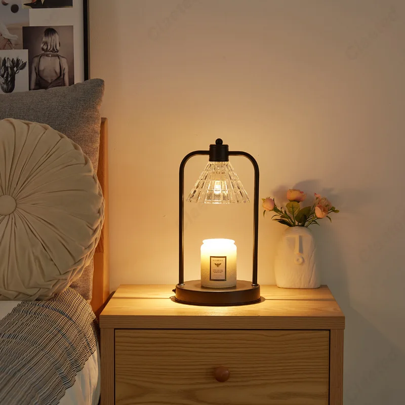 New European Reed Diffuser Wax Melting Lamp Living Room Study Bedroom Bedside Atmosphere Decorative Lighting Nightlight