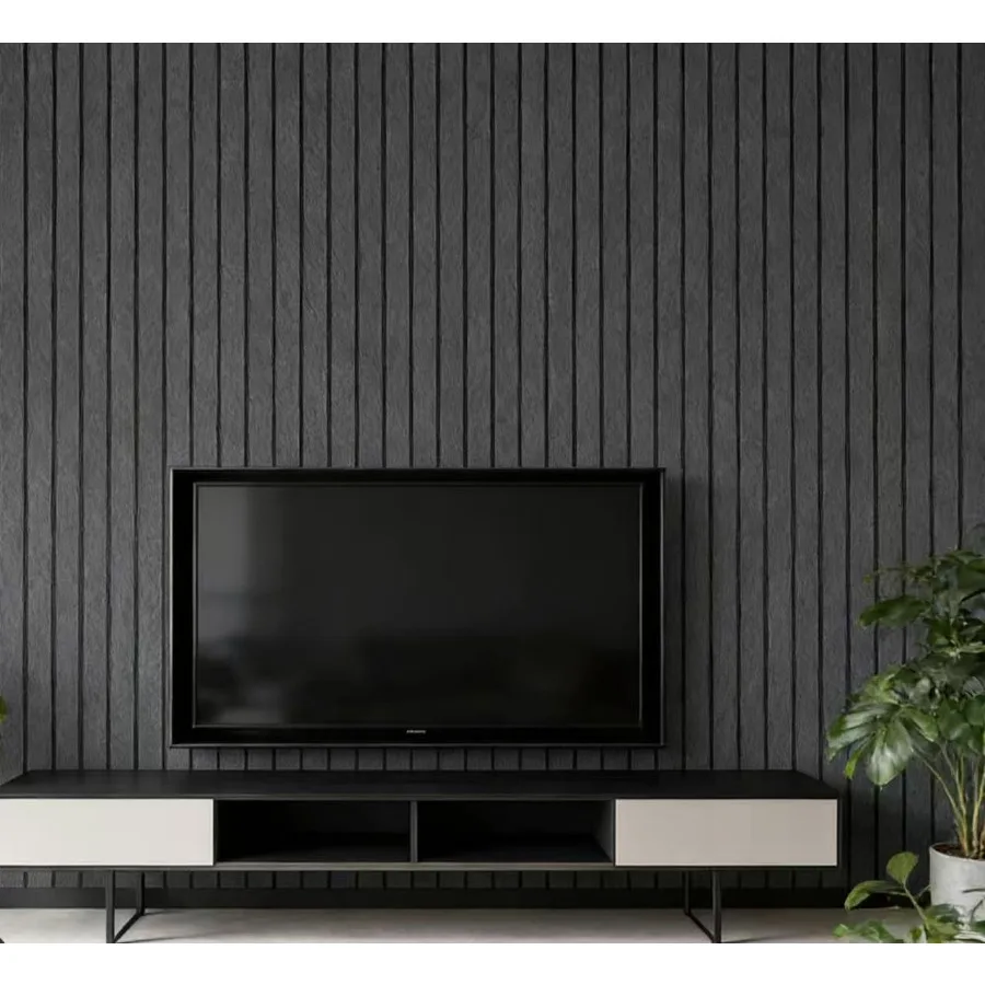 Embossed Fishbone Pattern Fashionable Self-adhesive Wallpaper Home Decoration Background Wall Paper Waterproof PVC Wallpaper