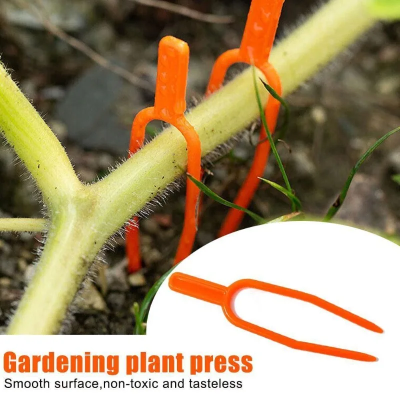 50Pcs Gardening Plant Vine Press Creeper Fixing Clip Strawberry Planting Fork Field Tool Watermelon Planting Fork Vine Fork New