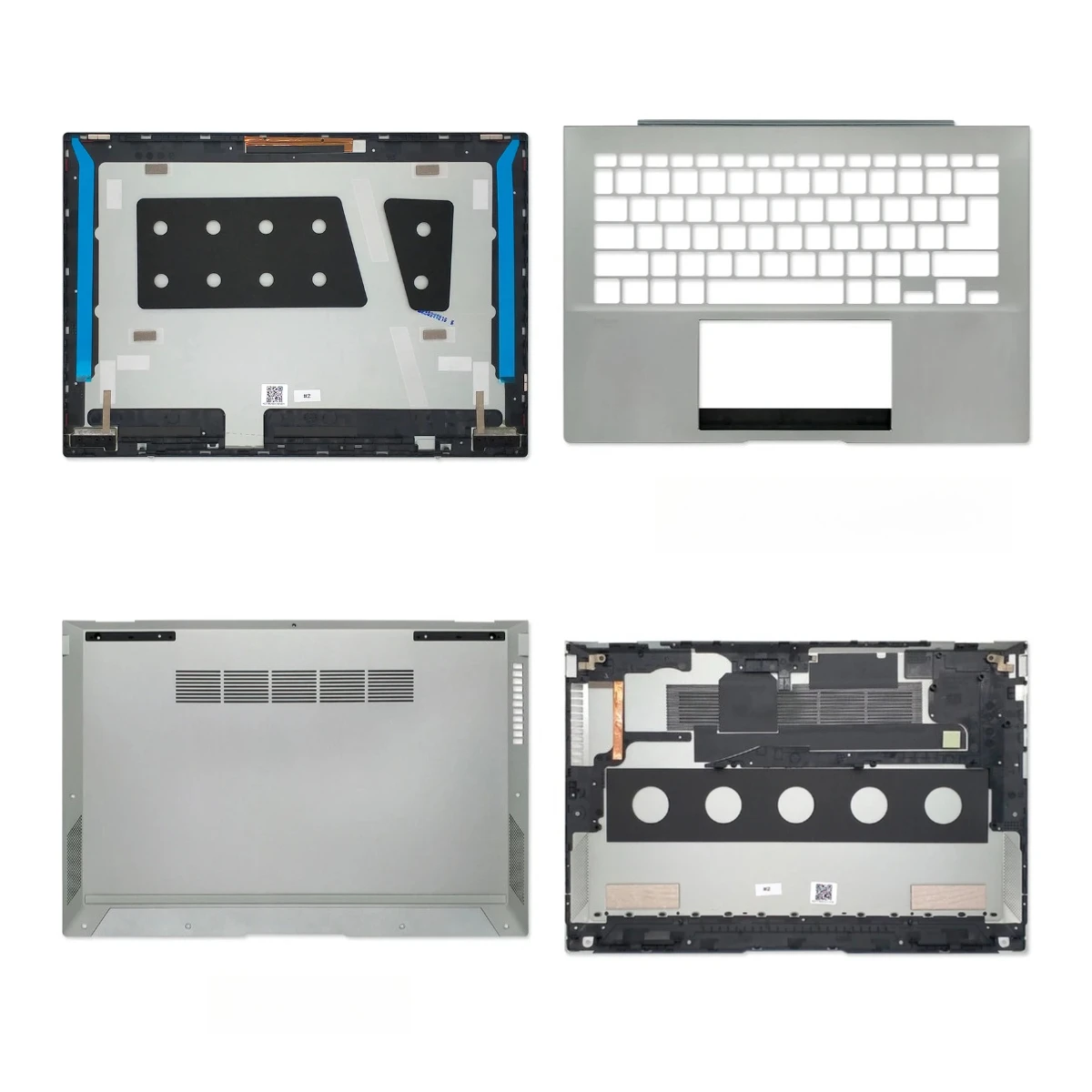 Para  Zenbook NB5929: Tampa Traseira Superior, Palmrest e Carcaça Inferior (Prata Cinza)ABCD SHELL