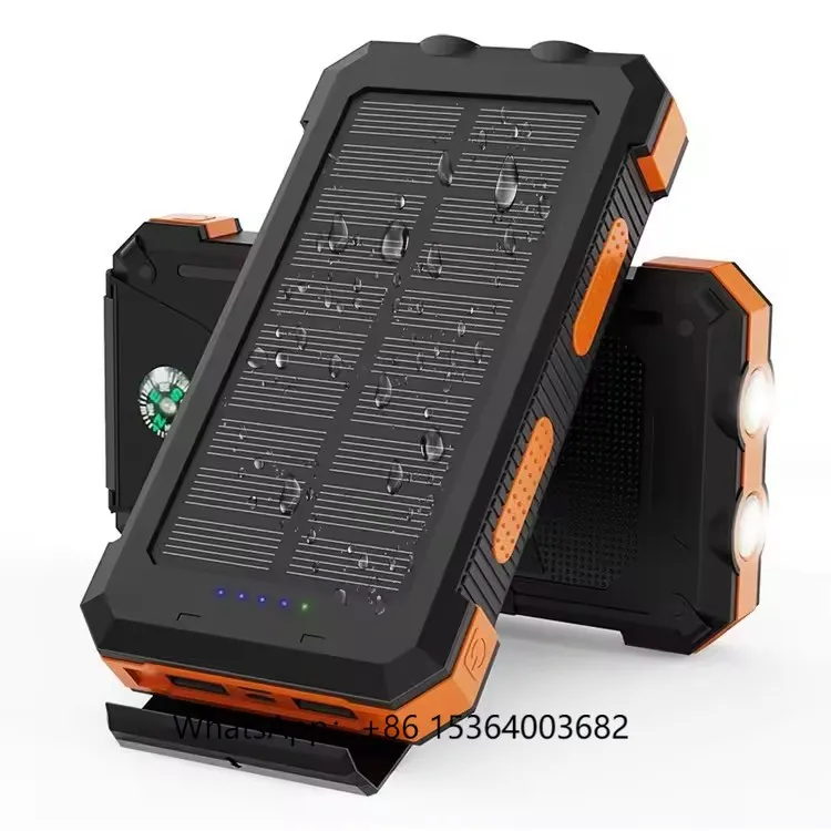 

Оптовое портативное зарядное устройство для телефона, 20000 мАч, солнечный аккумулятор с держателем для телефона, литий-полимерный аккумулятор с выходом 20 Вт