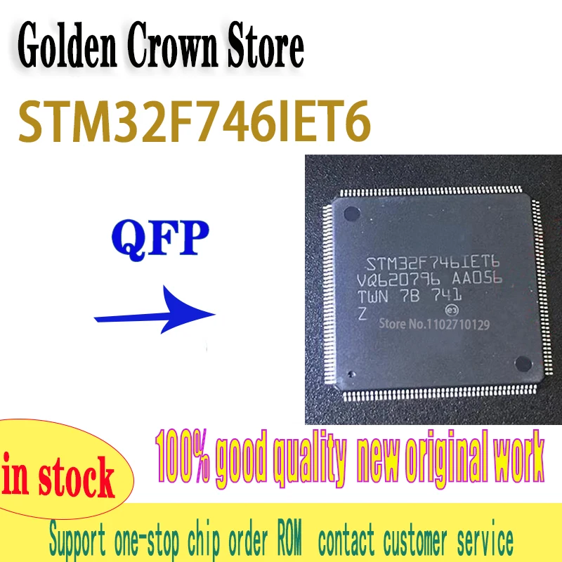 

1pcs/lot STM32F746IET6 IC MCU 32BIT 512KB FLASH 176LQFP new original in stock