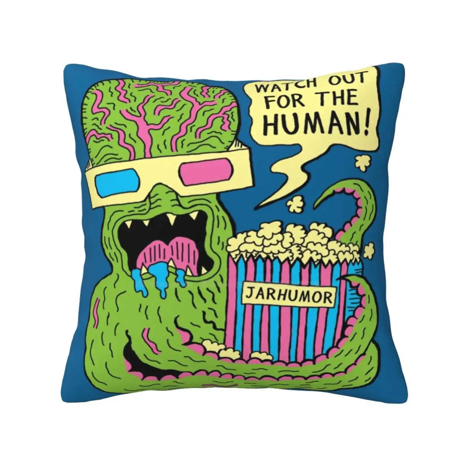 Alien Monster Movie Home Sofa Car Waist Throw Pillowcase Aliens Movies Monsters Space Outer Ufo Film Cinema Geek Nerd 3D