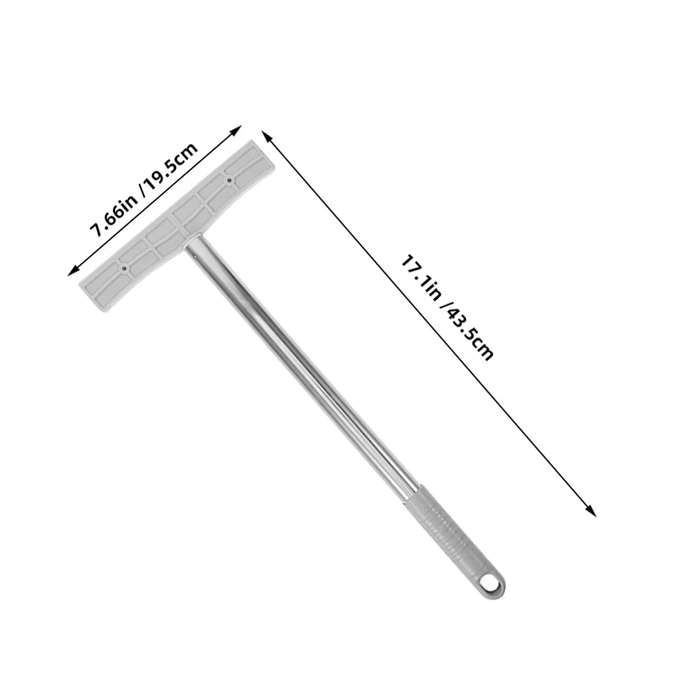Handheld Display Sign Holder for Event Organizers to Quickly Set Up Signs, 5-Pack Stainless Steel, Two-Sided, Threaded Slots