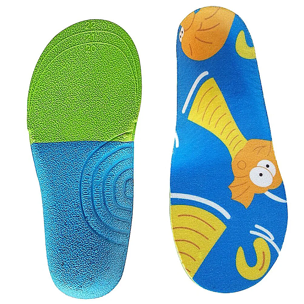 

1 Pair Baby Insoles Orthotic Insole Inner Special Heel Pads Arch Correction Insole for Children (Assorted Color Size S 23-25)