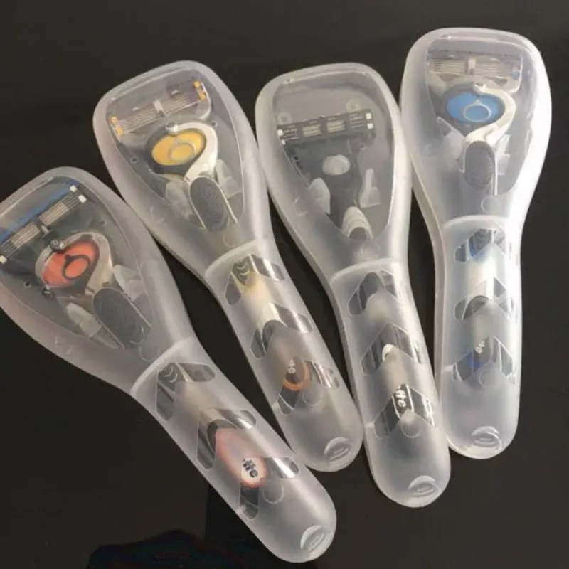 Custodia per rasoio da viaggio impermeabile 1PC Custodia per rasoio portatile Scatola di immagazzinaggio Organizzatore per lame da barba Accessori da toilette