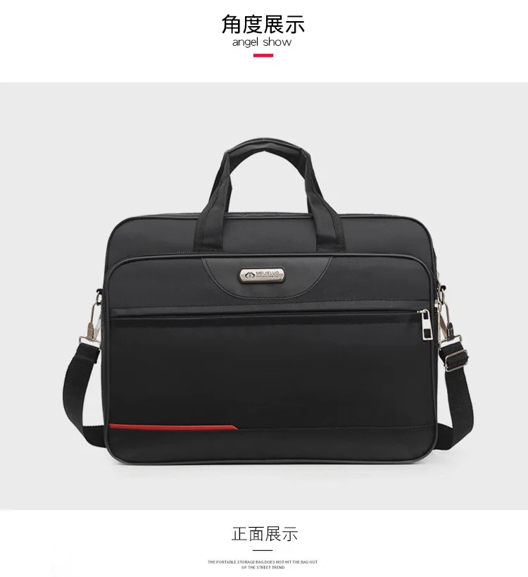 High-capacity Briefcase Business Document Information Storage Bags Weekend Travel Laptop Protection Organize Handbag Accessories