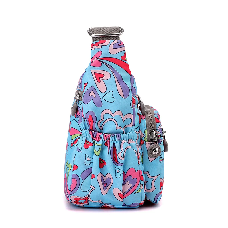European fashion Style Shoulder CrossBody Bags for women Floral Pattern Tote Bags Casual Handbag Nylon Mother's Mobile Bag