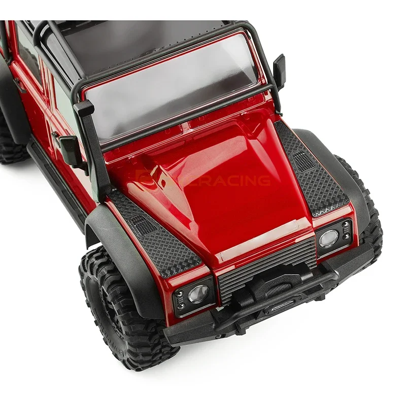 TRX4M imitacja metalu pokrywa silnika płyta ślizgowa obudowa samochodu dekoracja dla 1/18 gąsienica RC TRX4-M obrońcy części zamienne