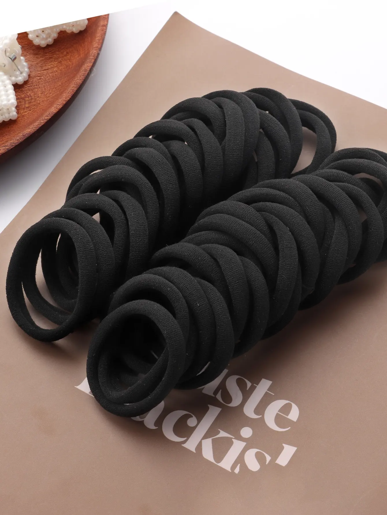 50 шт., эластичные ленты для волос для девочек