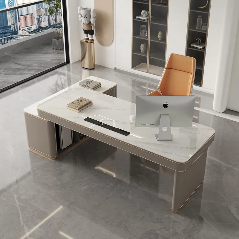 ^Luxury Wooden Office Desk Study Modern Computer Decoration Drawer Office Desk Organizers Storage Escrivaninha Trendy Furniture