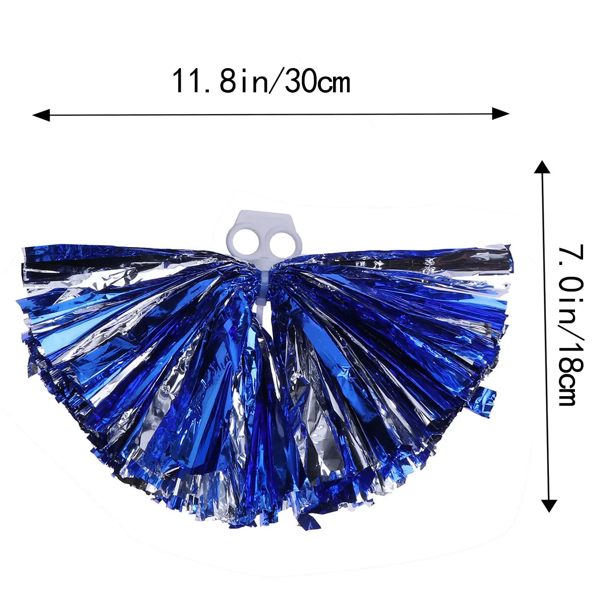 2 قطعة المشجع بوم 30 سنتيمتر الأزرق الفضة البلاستيك حلقة بومس للكلية المدرسة الثانوية الأحداث الرياضية فريق المنافسة يهتف بومس #5