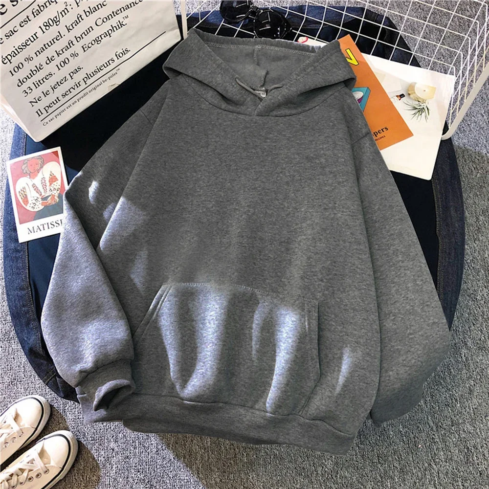 Herbst-Winter-Fleece-Hoodies, Modische Lässige Sweatshirts für Männer und Frauen, Harajuku Warme Oversize-Pullover in 11 Farben, Hip-Hop-Streetwear – Detail 10