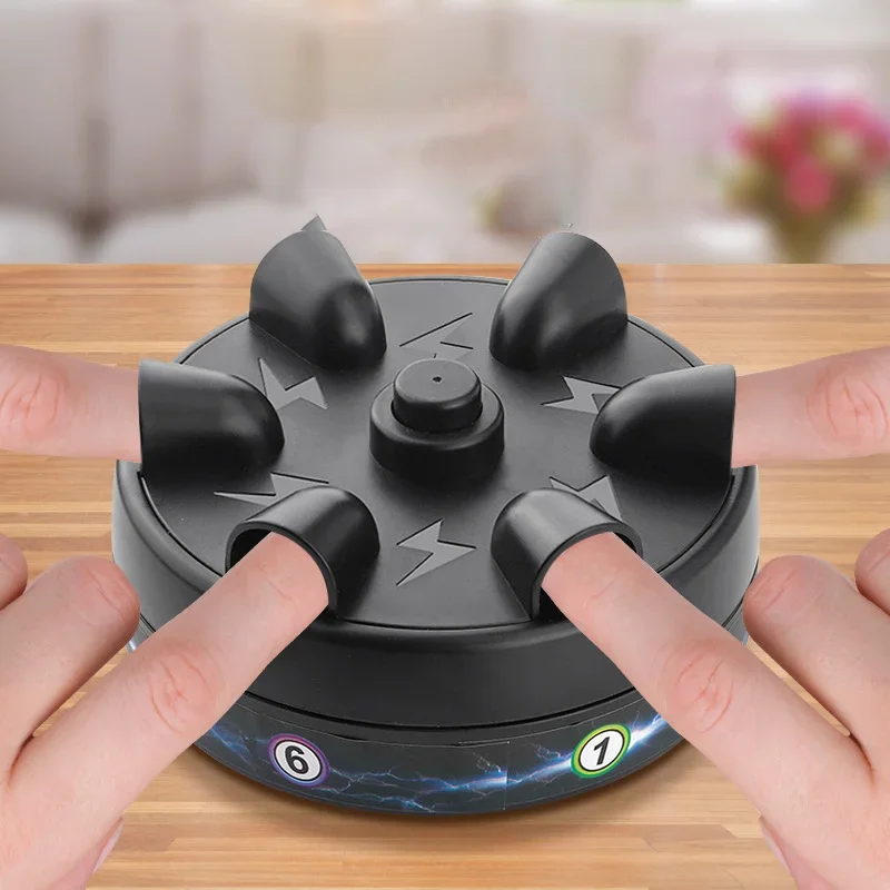 Multiplayer Gathering Game - Six Finger Lie Detector, Finger Electric Shock Device, Stress Reliever, Finger Shock Game for Party