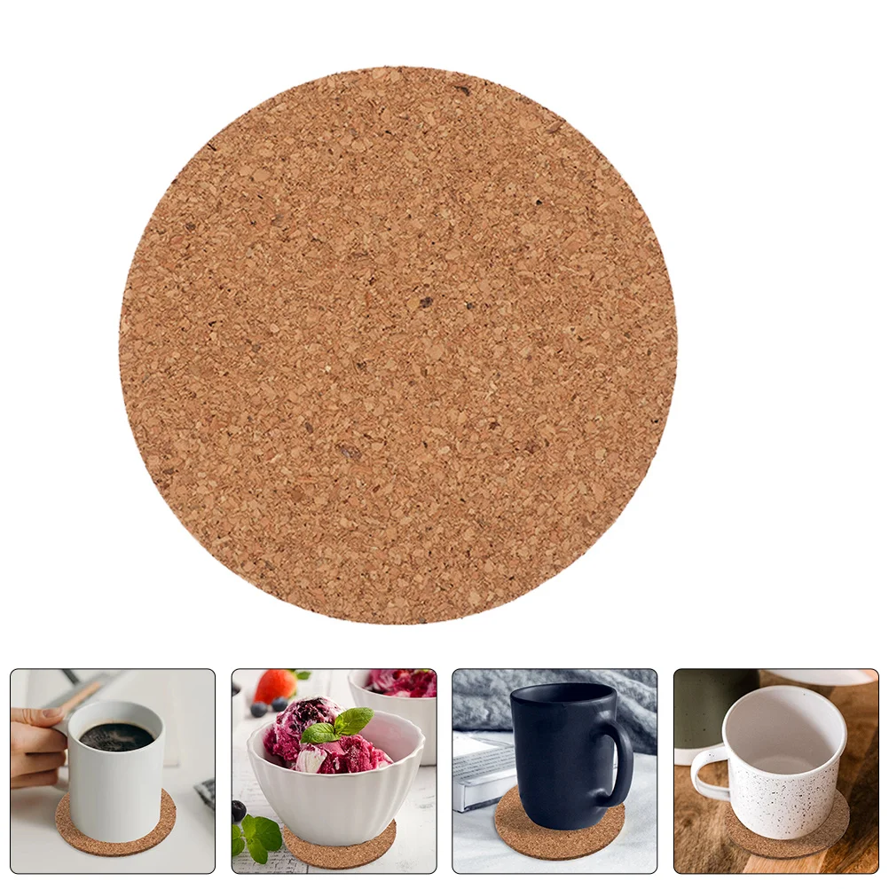 

50Pcs Round Cork Coasters Sturdy Exquisite Shape Easy Clean Desk Coffee Table Cork Coasters for Drinks Cup Mat