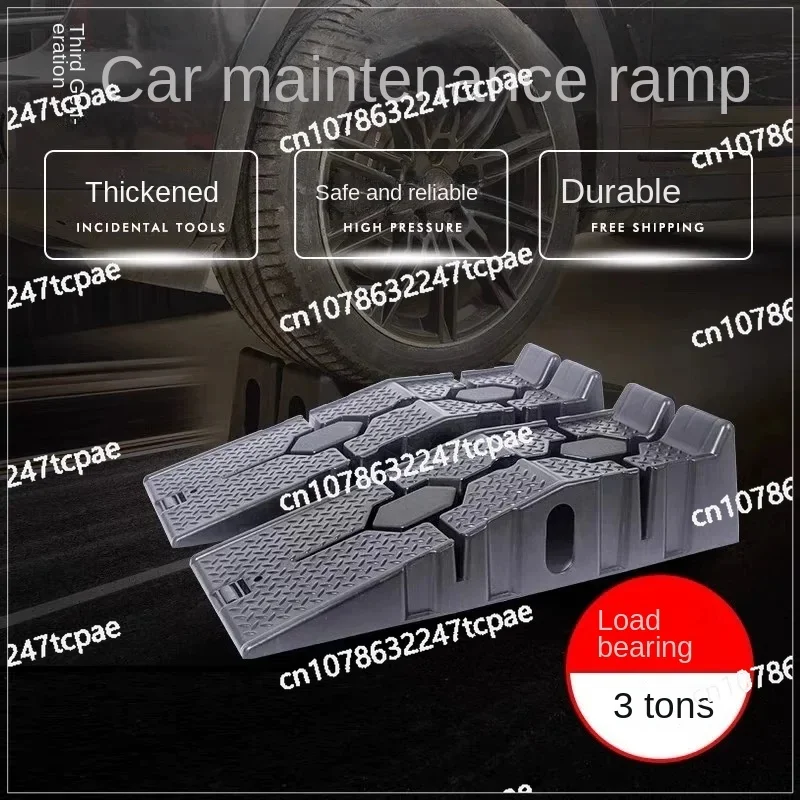 Black 2500KG Heavy Duty Car Ramps 900mm Long Antiskid Working Ramp Auto Oil Changing Repair Maintenance Jack Lift Tools