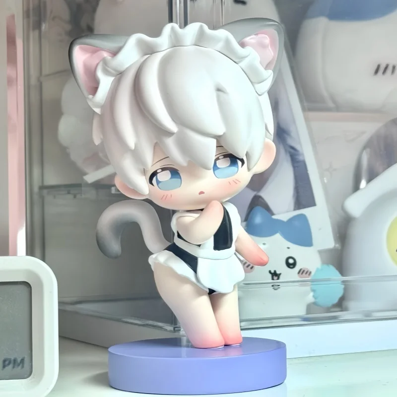 Amour et espace profond officiel Li Shen Qi & Yu Shen Xing Q-Version serviette femme de chambre série Figure Anime modèle à collectionner décor de bureau