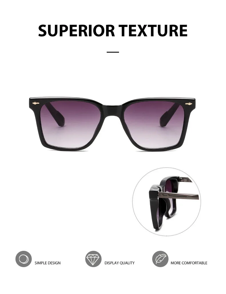 Mode Sonnenbrillen Frauen 2025, Vintage Quadrat Sonnenbrille Männer Retro Brille Dropshipping Gafas De Sol Hombre Lunette Soleil Femme – Detail 7