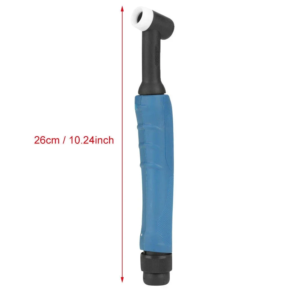 

1Pc Tig Torch Head SR-26F Torches WP-26F Welding Torch 5/8-18UNF Air Cooling Applicable Current Connector Type