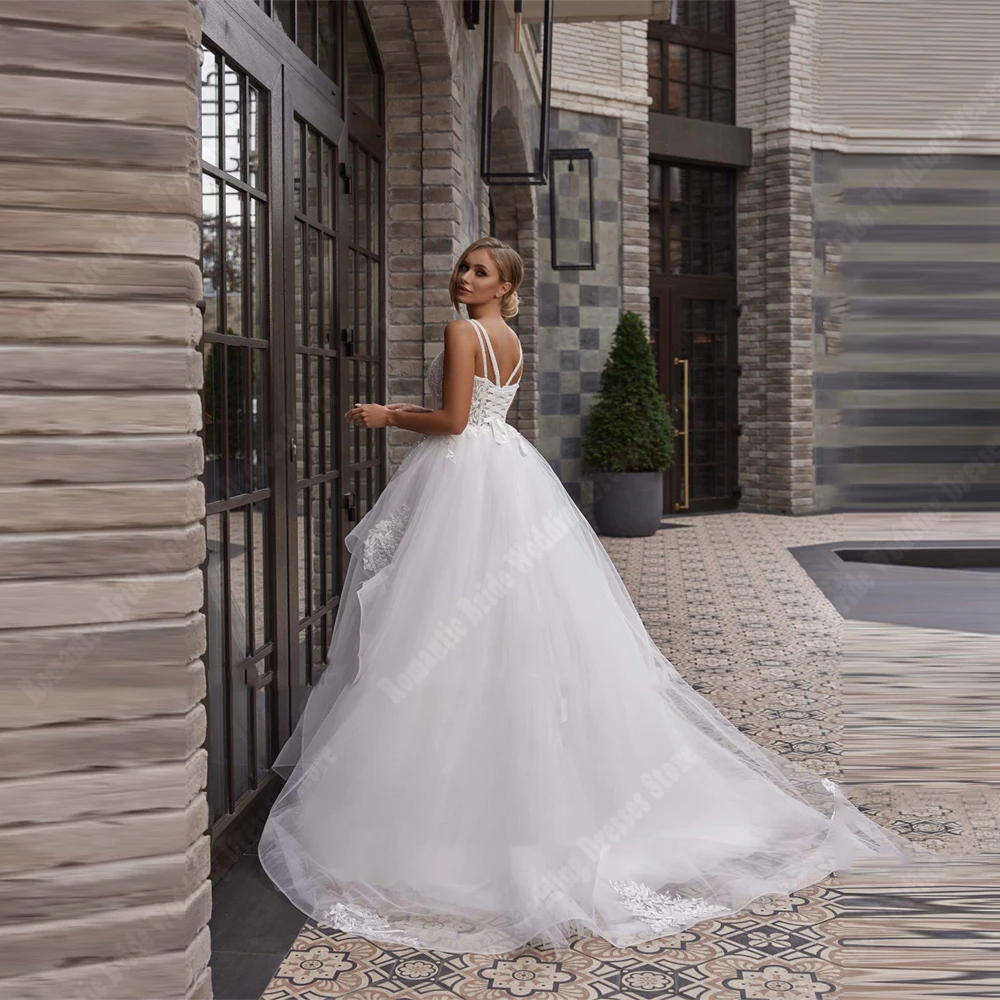 Elegante A-Linie plus Größe Frauen Brautkleider Schatz Kragen Tüll Design Wisch länge Verlobung sball Vestidos de Novias