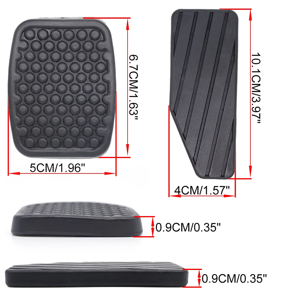 For Suzuki Swift RS413/413D/415 2006 2007 2008 - 2013 Daewoo Matiz 1998 1999 - 2010 Rubber Brake Clutch Pedal Feet Pad Cover